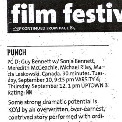 Punch, featuring Sonja Bennett